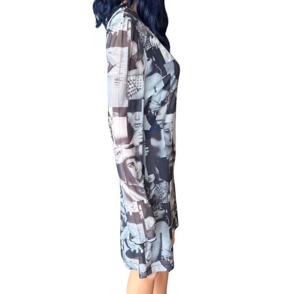 NWT Guess Eco Adriana Icon Mesh Bodycon Mini Dress Size Large - Picture 3 of 8